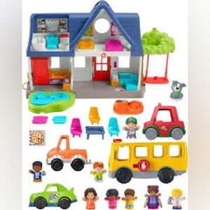 Fisher-Price Little People Toddler Gift Set, Ready for Summer, Play House & Bus